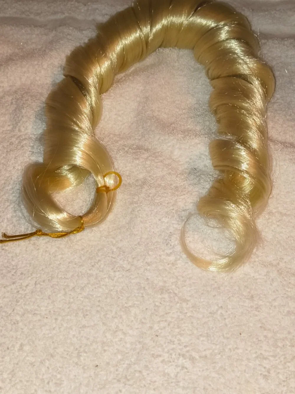 Blonde French Curl Synthetic Hair Extensions